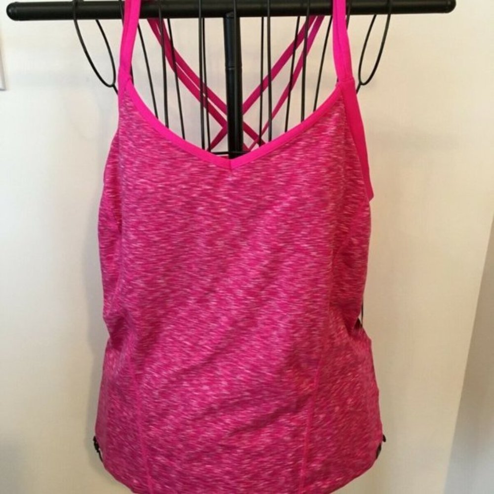 The North Face TNF Dahlia Women's Tank Glo Hot Pink Activewear Top MSRP $50